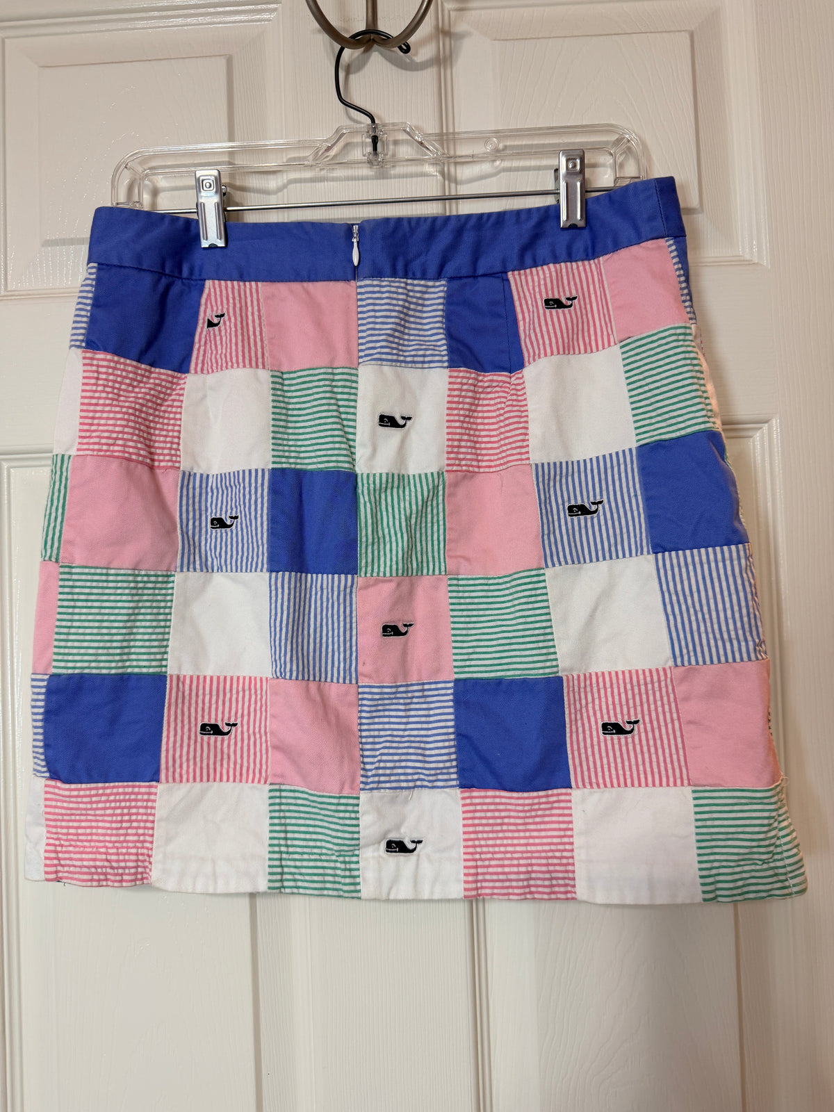 Vineyard Vines Patchwork Seersucker Skirt - Size 4