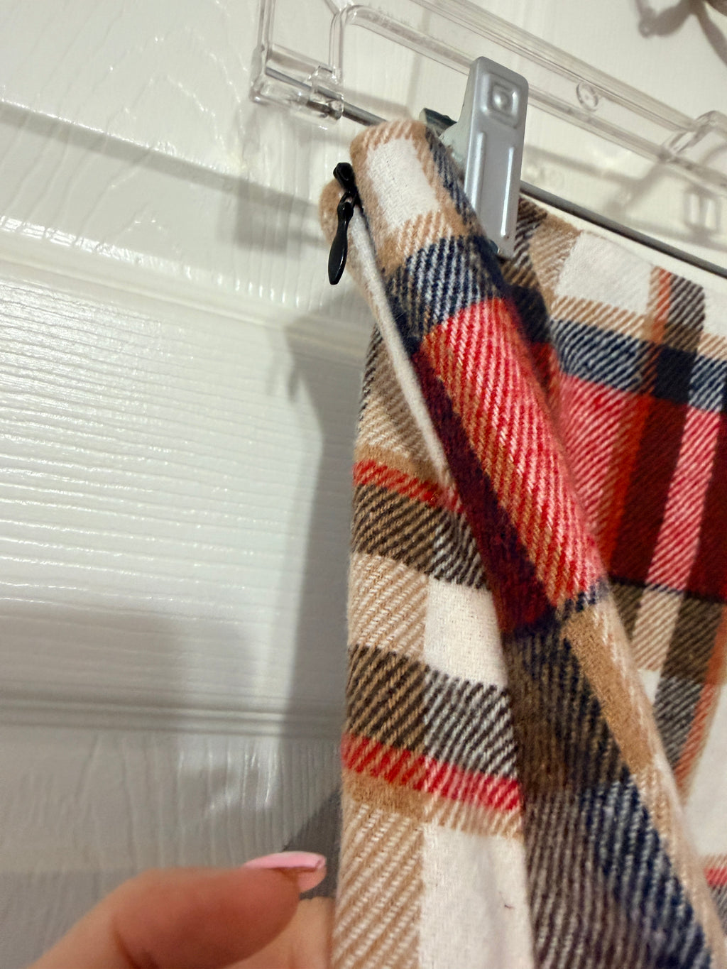 Classic Tartan Wool Blend Mini Skirt Size Medium