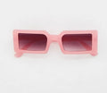 Pink rectangular sunglasses (30-day rental)