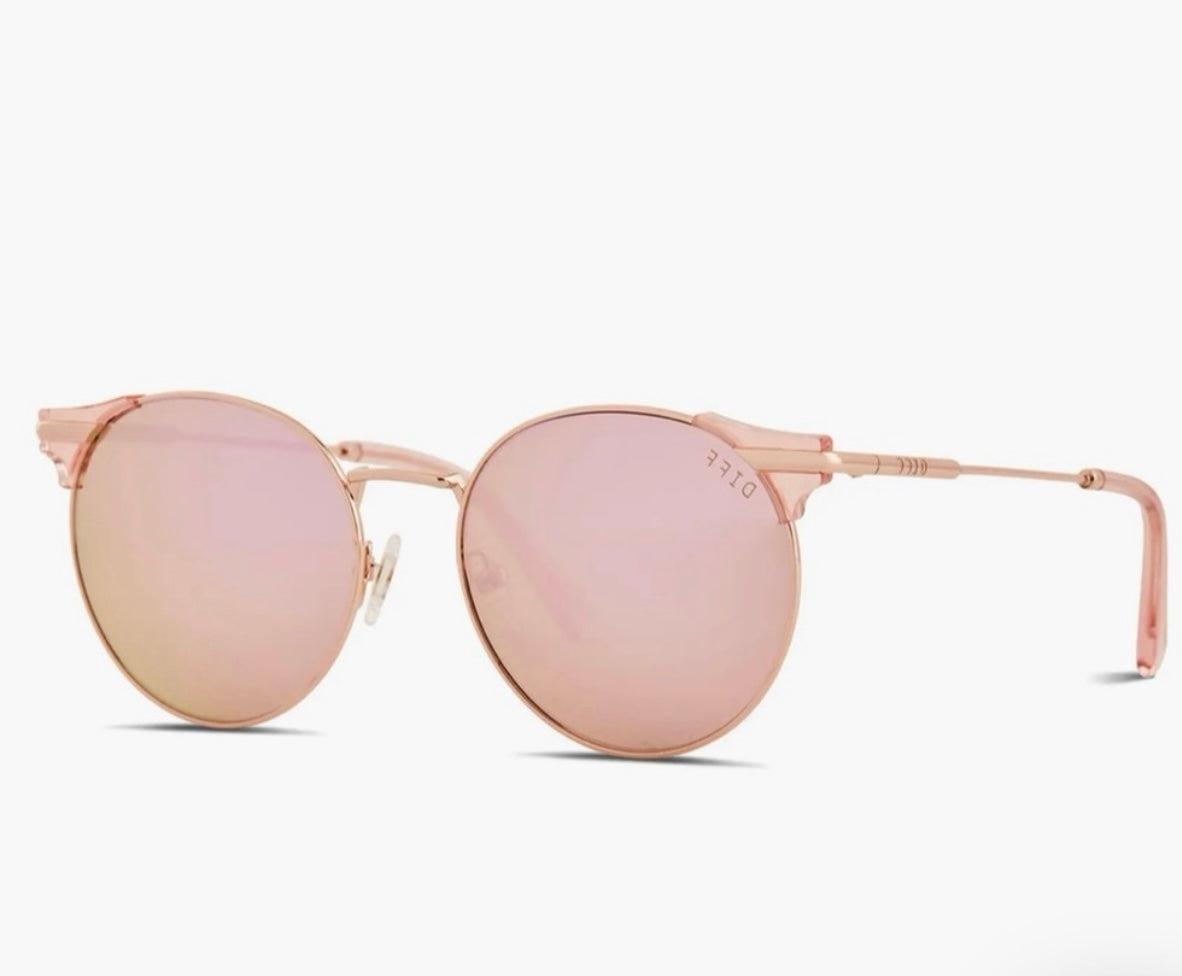 Diff Rosegold Mirrored Sunglasses (30-day rental)