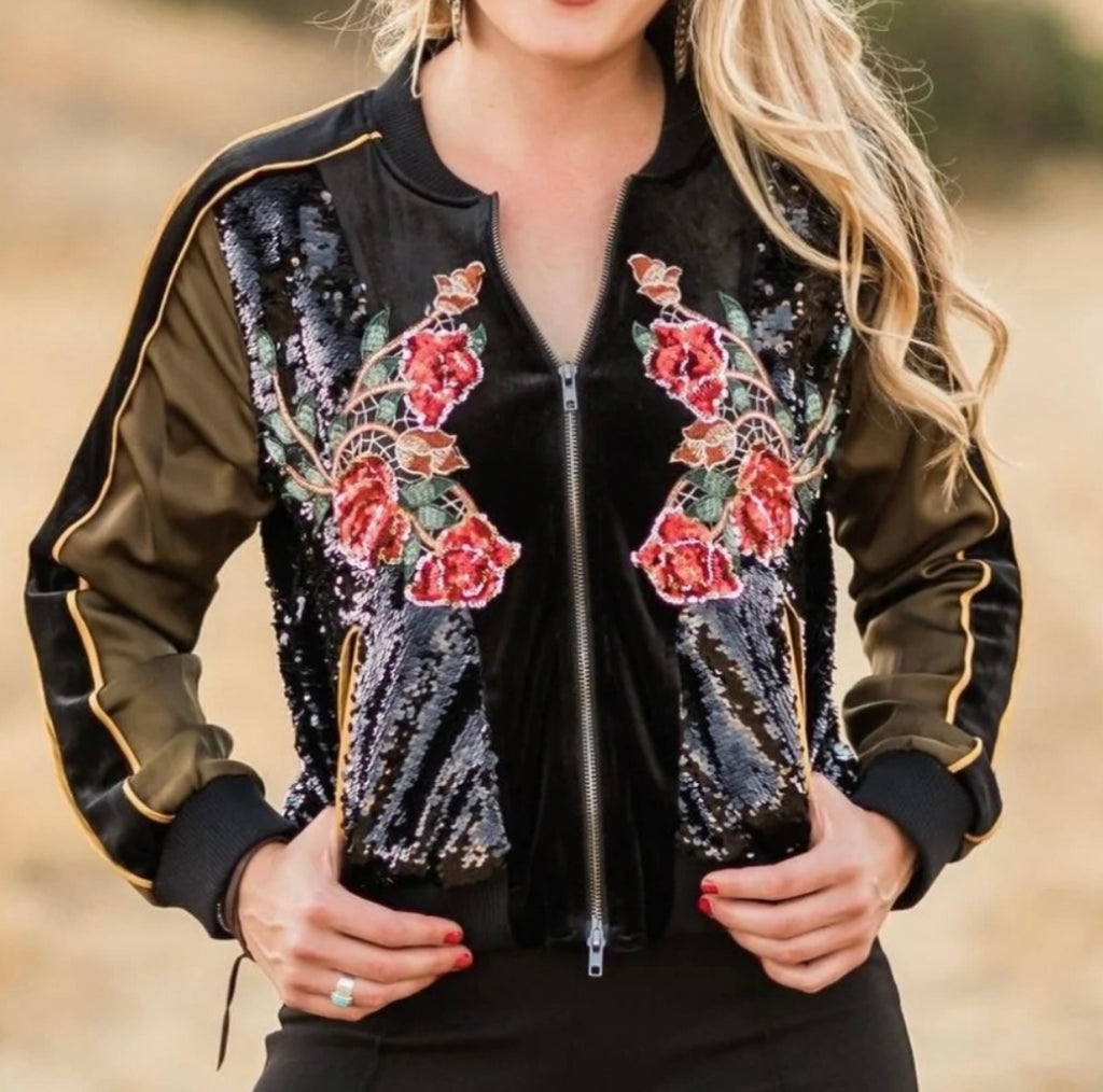 Rodeo Quincy Sequin Bomber Jacket (30-day rental)