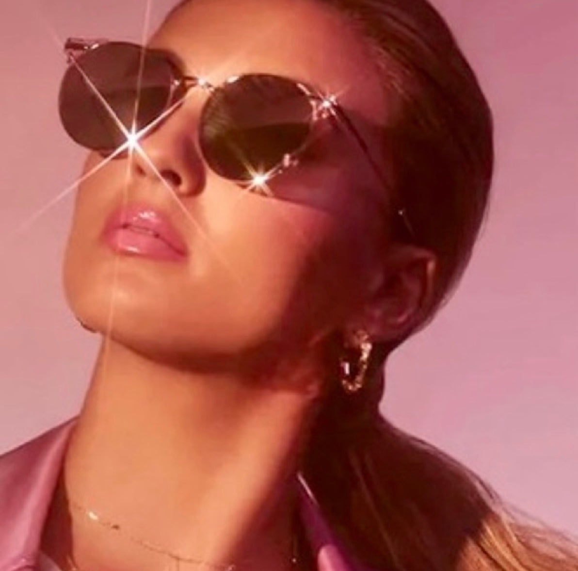 Diff Rosegold Mirrored Sunglasses (30-day rental)