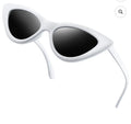 Whitw retro cat-eye sunglasses (30-day rental)
