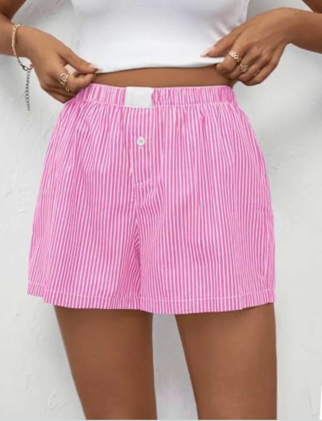 Pink Gingham Shorts (30-day rental)