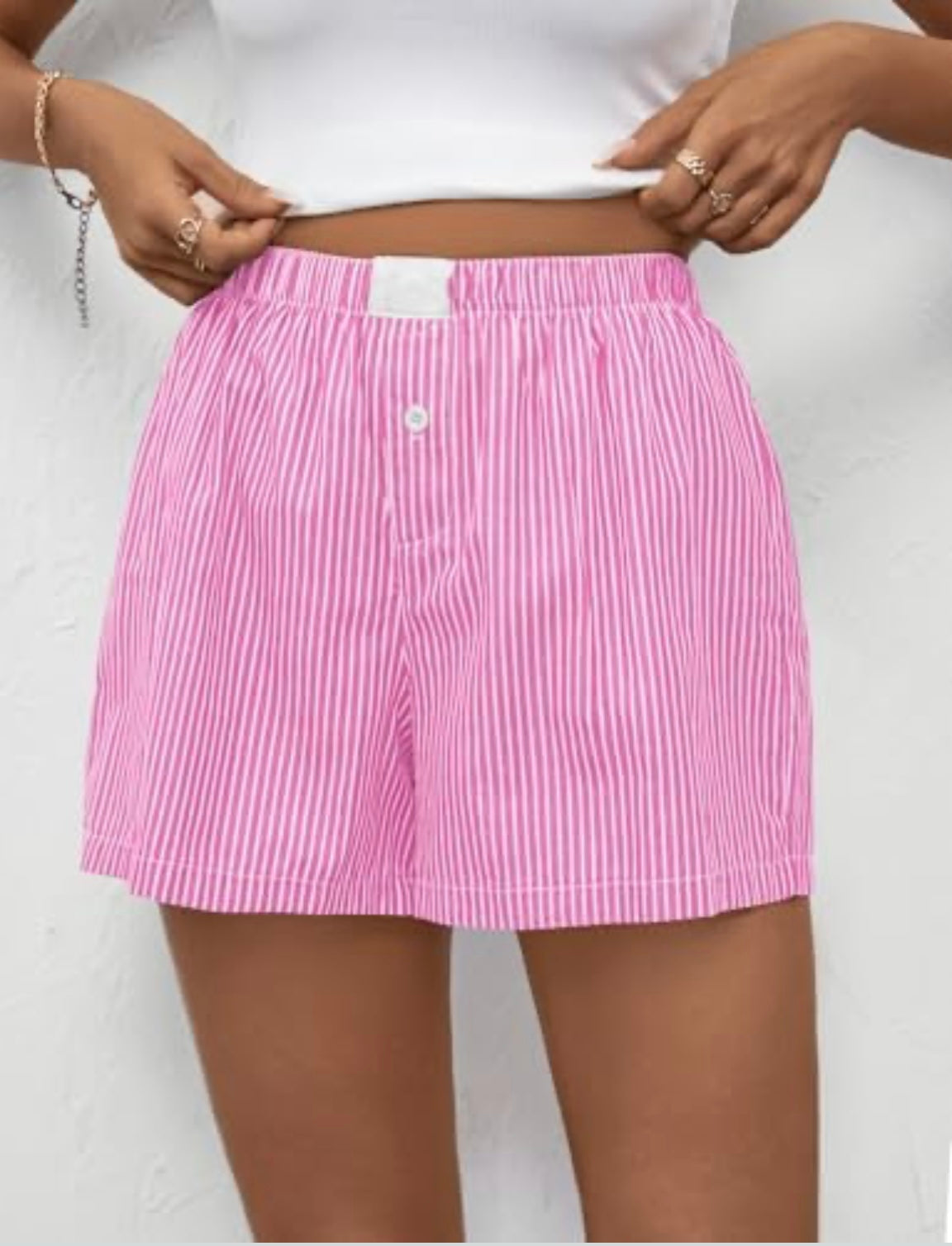 Pink Gingham Shorts