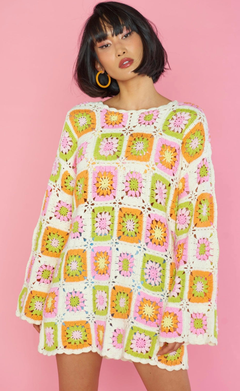 Show Me Your Mumu Crochet Dress/Tunic/Coverup (30-day rental)