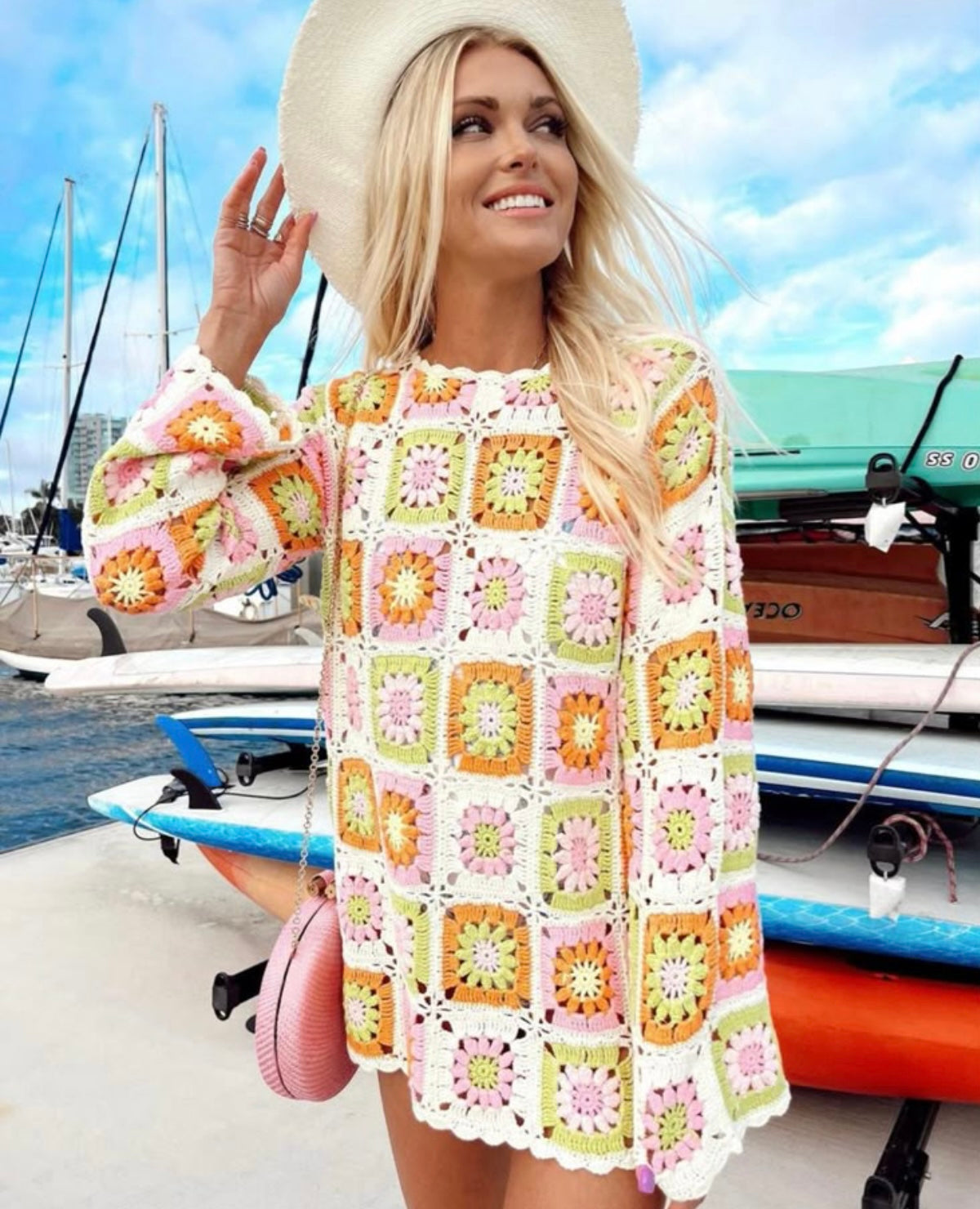 Show Me Your Mumu Crochet Dress/Tunic/Coverup (30-day rental)