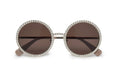 Judy round pearl embellished sunglasses (30-day rental)