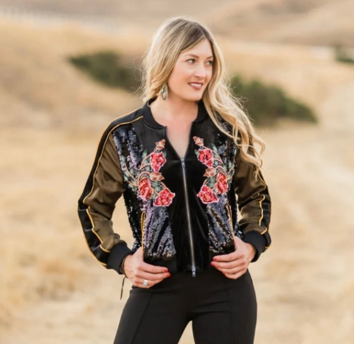 Rodeo Quincy Sequin Bomber Jacket (30-day rental)