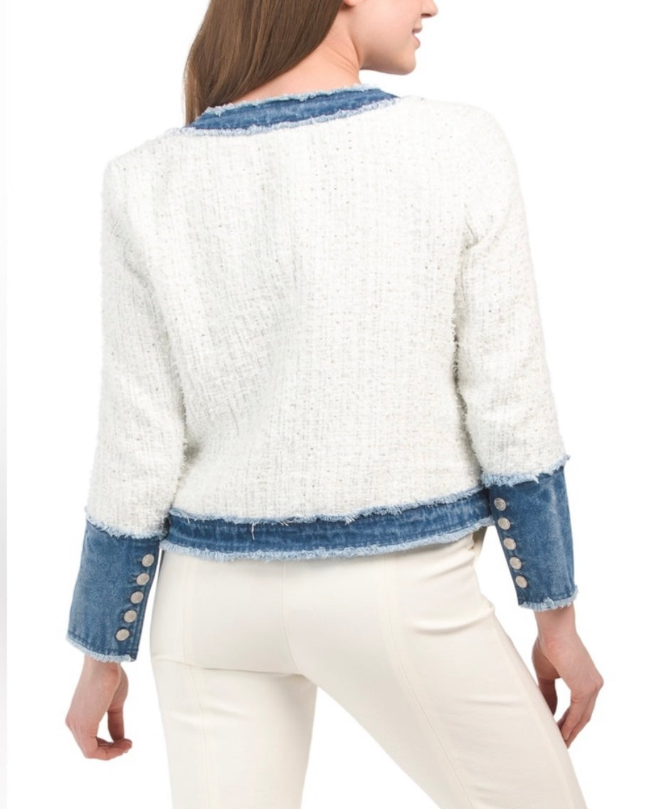 Nanette Laporte Denim Trimmed Jacket