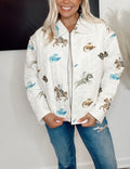 Blue B Quilted Western Jacket (30-day rental)