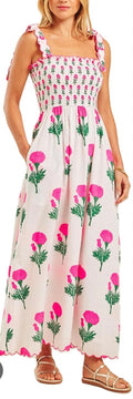 Smocked Floral Maxi Dress (30-day rental)