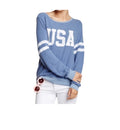 Wildfox Distressed USA Graphic Oversized Sweatshirt (30-day rental)
