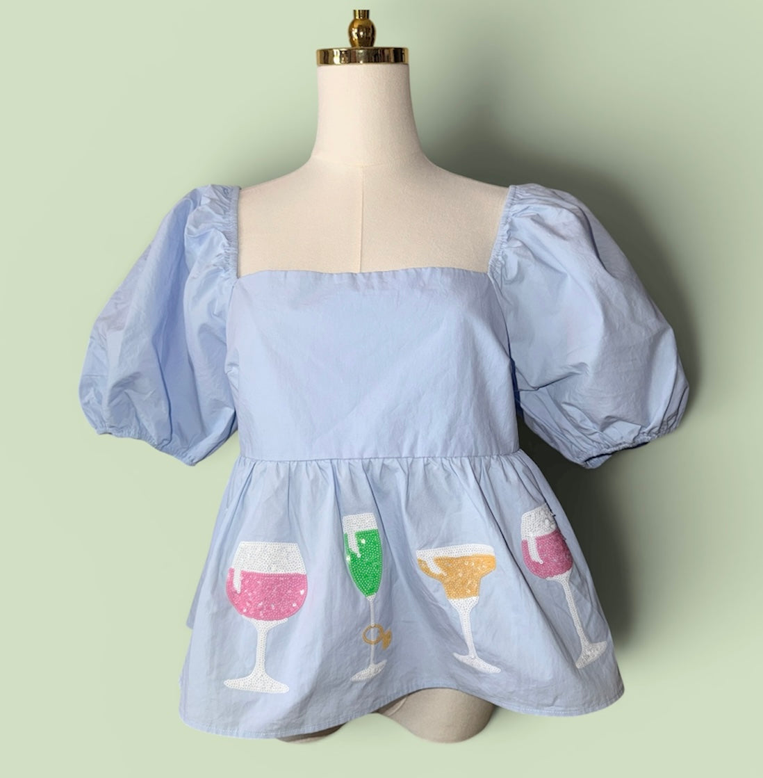 Peach Love California "Cheers To You" top (30-day rental)