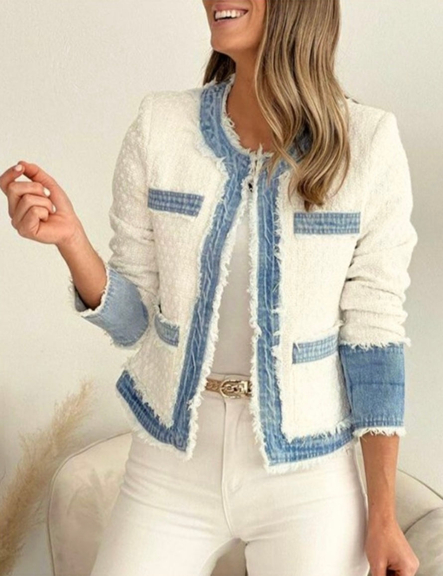 Nanette Laporte Denim Trimmed Jacket