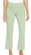 J McLaughlin Green Checked Cropped Pant (30-day rental)