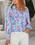 V-Neck Casual Boho Blouse Size Small