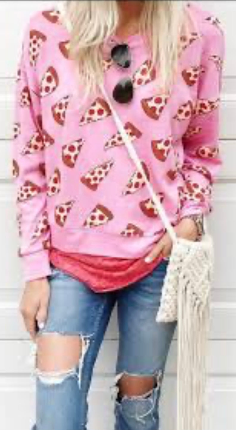 Pink Pizza Sweatshirt (30-day rental)