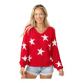Red Star Knit Oversized Sweater Lightweight (30-day rental)
