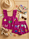 Queen of Sparkles Under the Sea tank (L) and shorts (M) (30-day rental)