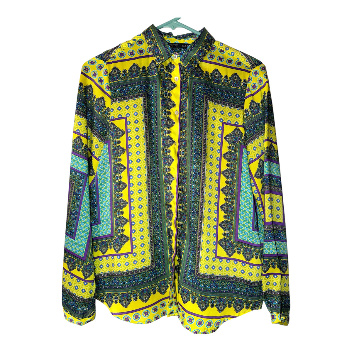 Zara Scarf Print Blouse