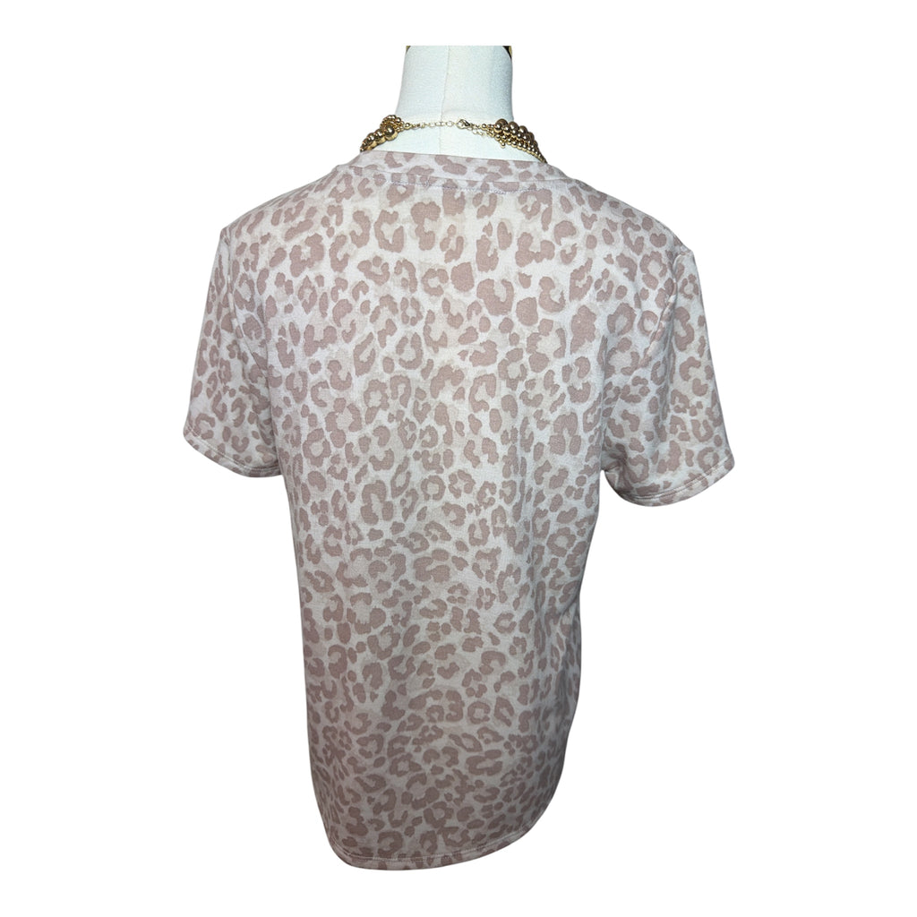 Grace & Lace Perfect Tee in a muted leopard print