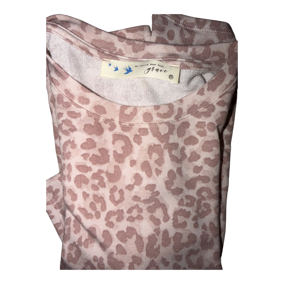 Grace & Lace Perfect Tee in a muted leopard print