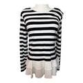Goodnight Macaroon Stripped Peplum Top