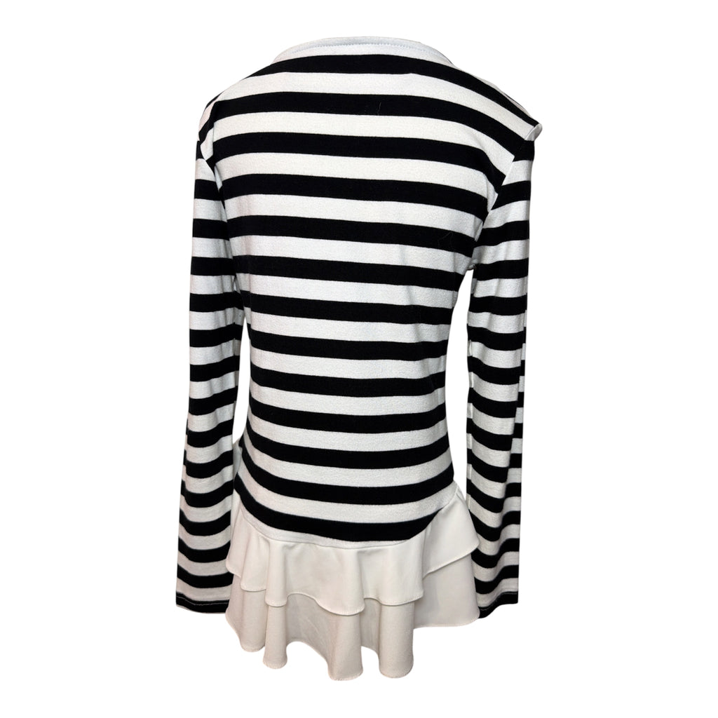 Goodnight Macaroon Stripped Peplum Top