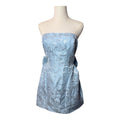 Saints & Secrets Blue Satin Jacquard Dress