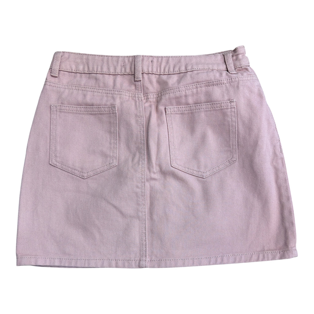 Pink Denim Skirt