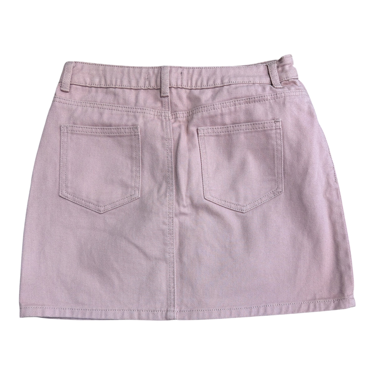 Pink Denim Skirt